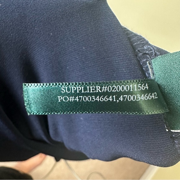 Ralph Lauren Embellished Evening Gown Navy Dress SZ 4 - Picture 13 of 14